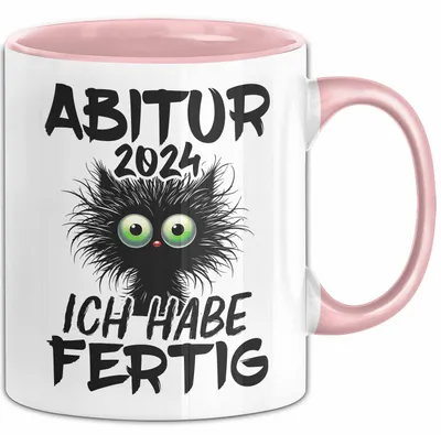 Produktbild von Abitur 2025 Ich Habe Fertig Geschenkidee Tasse Abi Bestanden Geschenk Prüfung (Rosa)