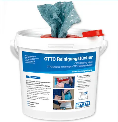 Produktbild von Otto Reinigungstücher Eimer 72 Stück Dichtstoffe- Schaum- Klebstoff- Reste Tücher