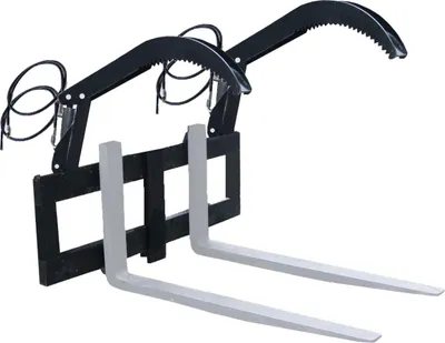 Obrázek produktu pro Vidlicový vozík 100 cm FEM2 Euro + 2x hydraulický drapák na klády dvojitý drapák