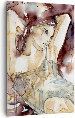 Produktbild von Bild auf Leinwand - Leinwandbild - Einteilig - Frau Modell - 80x120cm - Wand Bild - Wanddeko - Wandbilder - Leinwanddruck - Kunstdruck - Wanddekoration - Leinwand bilder - Wandbild - PA80x120-3552