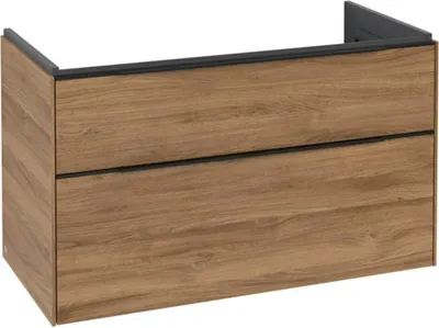 Image de Villeroy & Boch Subway 3.0 armoire sous lavabo, 2 tiroirs, 973x576x478mm, C57001RH