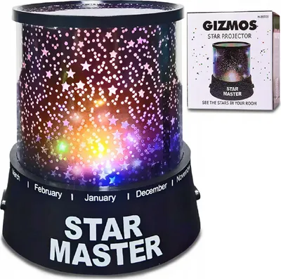 Zdjęcie produktu dla LP4 LAMPKA NOCNA PROJEKTOR GWIAZD NIEBA STAR MASTER DLA DZIECI do SYPIALNI
