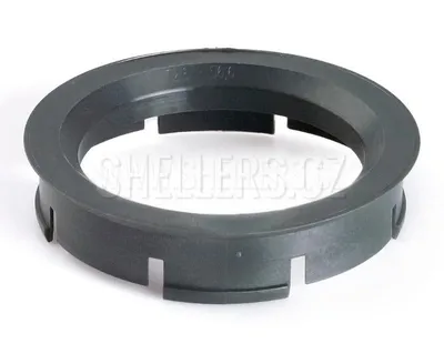 Obrázok produktu pre Vyrovnávací krúžok 72,6 / 56,6 (FZ14), plast, antracit, presah kužeľa 4 mm