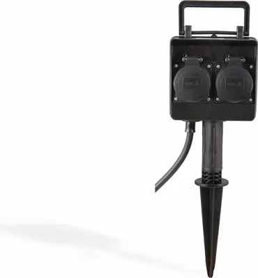 Produktbild von HEITRONIC Gartensteckdose 35465, 2-fach, Timer
