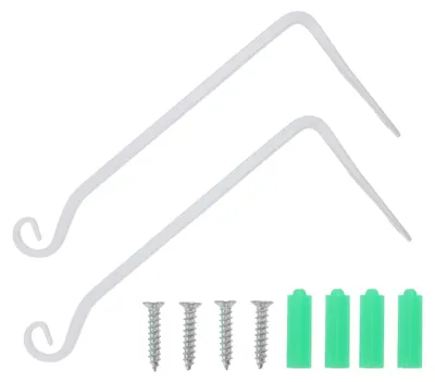 Produktbild von Pflanzenhänger 10 Zoll - 2 Stück - Hochwertiges Eisenmaterial - Robust und Elegant - Für Innen/Außen - Inklusive Schrauben - Pflanzenhalter
