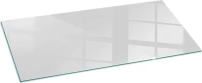 Obrázek produktu pro Skleněný podlahový panel 125x50 cm - Skleněný krbový panel - Skleněný krbový panel - Ochranné sklo - Ochranný panel proti jiskrám - Skleněný podlahový panel proti ohni - Tepelná ochrana - Ochrana podlahy ze skla - Barva šedá