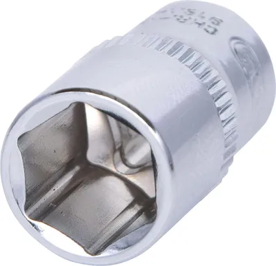 Produktbild von KS TOOLS 918.1410-E 1/4" CHROMEplus Sechskant-Stecknuss, 10mm, auf Hänger