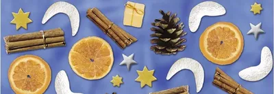 Produktbild von Transparentpapier 115g/qm A4 VE=25 Blatt Weihnachts-Potpurri blau