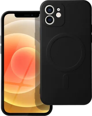 Immagine prodotto di Custodia / cover per Apple iPhone 12 nero - Sillicone Mag Cover