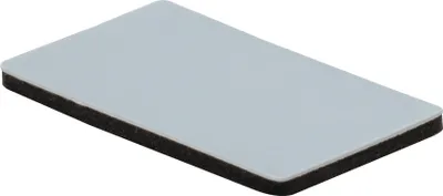 Produktbild von WAGNER PTFE Gleiter 16tlg.- 16 x 26 x 1,5 mm, Spezialkunststoff, selbstklebend, grau, als Gleitpad, robust - 16122699