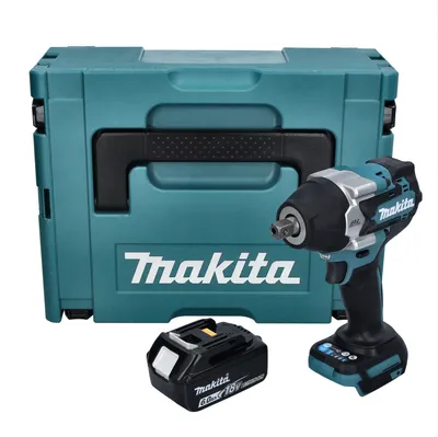 Produktbild von Makita DTW 701 G1J Akku Schlagschrauber 18 V 700 Nm 1/2" XPT Brushless + 1x Akku 6,0 Ah + Makpac - ohne Ladegerät