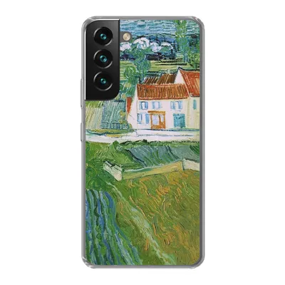 Produktbild von MuchoWow® Handyhülle Schutzhülle Hülle für Samsung Galaxy S22 Landschaft mit Kutsche und Zug - Vincent van Gogh Silikon Softcase Handy Hülle - Mobiltelefonhülle