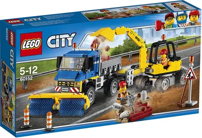 Immagine prodotto di LEGO® - Città, pulitore stradale ed escavatore; 60152