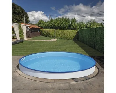Produktbild von Aufstellpool Stahlwandpool-Set rund Ø 300 x 120 cm inkl. Sandfilteranlage, Skimmer, Leiter, Filtersand & Bodenschutzvlies weiß