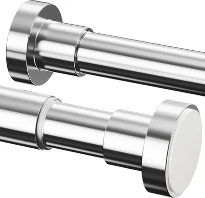 Produktbild von Verstellbare Duschstange - Ohne Bohren - 1 Stück - Silber - 102-260 cm