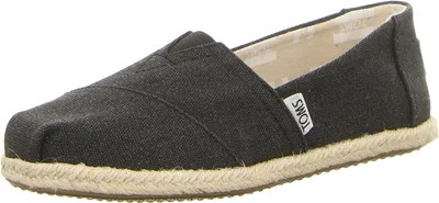 Produktbild von Toms Frauen klassische gewaschene Le wand Schlupf auf Turnschuhe Schwarz – 4.5 UK / Schwarz