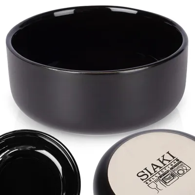 Image de Bol en céramique Bol en céramique Bol à snacks Bol à dips Bol en céramique noir 9 cm 150 ml