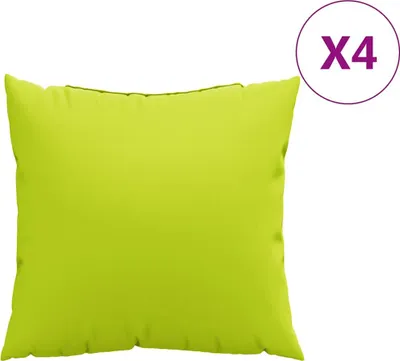 Immagine prodotto di Cuscini per divano 4 pz Verde brillante 60x60 cm in Tessuto