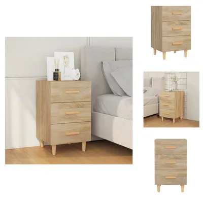 Obrázok produktu pre vidaXL Nočný stolík Sonoma dub 40x40x66 cm materiál na báze dreva - Nočné stolíky