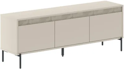 Produktbild von GRETA TV-Möbel – Cremefarben – 3 Türen – 150 x 35 x 55 cm