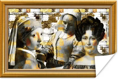 Produktbild von MuchoWow® Poster Kunst - Alte Meister - Rahmen - Gold 60x40 cm - Schlafzimmerdekoration