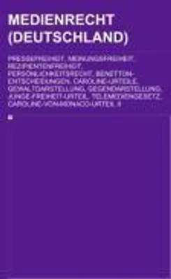 Produktbild von Medienrecht (Deutschland)