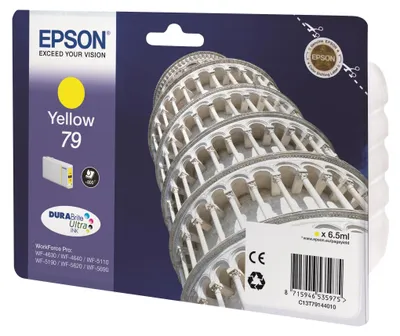 Produktbild von Epson Tower of Pisa Tintenpatrone 79 Yellow, Standardertrag, Gelb, Tinte auf Pigmentbasis, 6,5 ml, 1 Stück(e), Einzelpackung