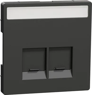 Produktbild von Merten MEG4574-6034 Zentralplatte für Actassi-Connector 2fach, Anthrazit, System Design