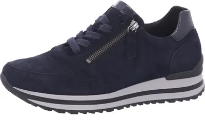 Produktbild von Gabor Damen Low-Top Sneaker, Frauen Halbschuhe,Komfortable Mehrweite (H),straßenschuhe,Strassenschuhe,Sportschuhe,Dark-Blue,39 EU / 6 UK