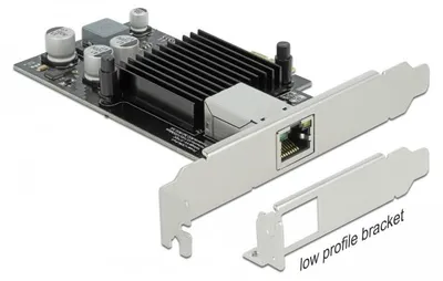 Immagine prodotto di DeLOCK - Netzwerkadapter - PCIe 2,1 Low-Profile - Gigabit Ethernet (PoE+) x 1 (89574)