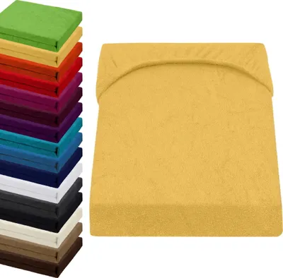 Produktbild von FROTTEE Spannbettlaken 90x200-100x200cm Spannbetttuch, Farbe: Gelb