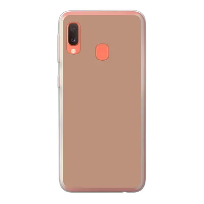 Produktbild von MuchoWow® Handyhülle Schutzhülle Hülle für Samsung Galaxy A20e Beige - Farbe - Rosa Silikon Softcase Handy Hülle - Abdeckung