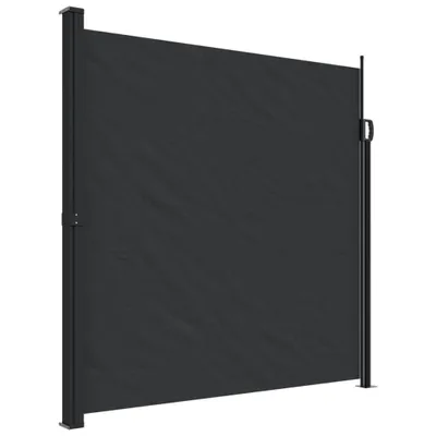 Immagine prodotto di vidaXL Tenda laterale estensibile nera 200x500 cm