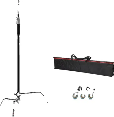 Obrázok produktu pre Fotografický statív, odolná konštrukcia, nastaviteľná výška, taška na kolieskach 2,6 M