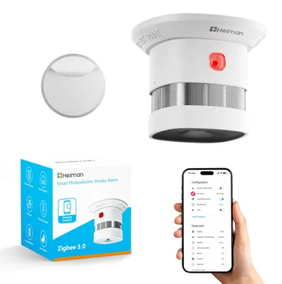 Productafbeelding van Smart rookmelder HS1SA-E Plus, met temperatuurbewaking