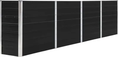 Obrázek produktu pro Vyvýšený záhon 320 x 40 x 77 cm pozinkovaná ocel antracitový