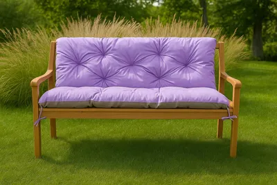 Image de Coussin de banc 100x50x50cm violet | Coussins pour meubles de jardin extérieurs | Coussin pour balançoires de jardin | Coussins de banc