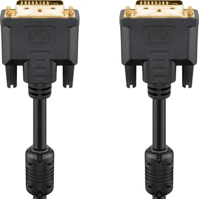 Obrázok produktu pre Goobay 93112, 5 m, DVI-D, DVI-D, Samec, Samec, Čierna