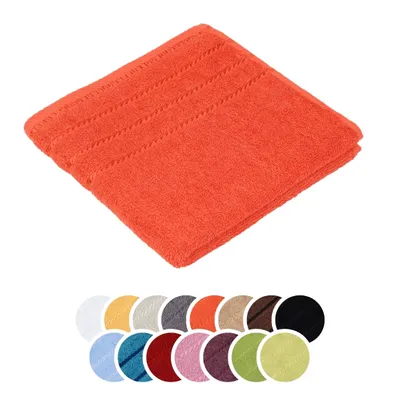 Produktbild von liebling Handtuch, 100% Baumwolle, Serie Potsdam, 50 x 100 cm, 60 Grad waschbar, trocknergeeignet, Farbe: orange