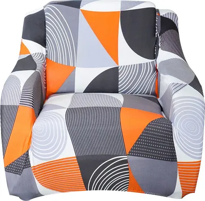 Produktbild von Bedruckte Sofabezug Stretch Sofa Schonbezüge, 1 Sitzer, 90cm-130cm, Halbkreis