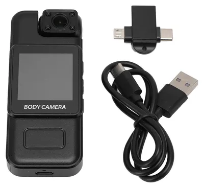 Produktbild von Körperkamera mit Videoaufzeichnung, 4K, Bewegungserkennung, um 180° drehbares Objektiv, 1000 mAh, tragbarer Camcorder für Sport und Radfahren