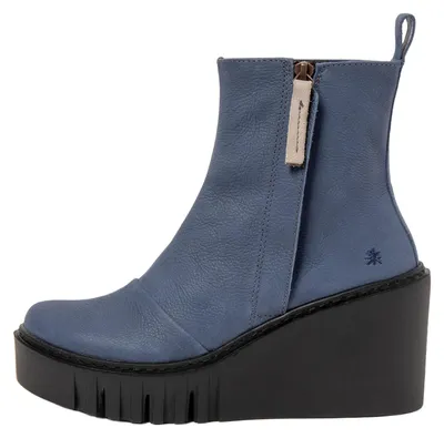 Image de Art Bottines à talons pour Femme 2091 NOBUCK OCEAN/ CATANIA Couleur Bleu