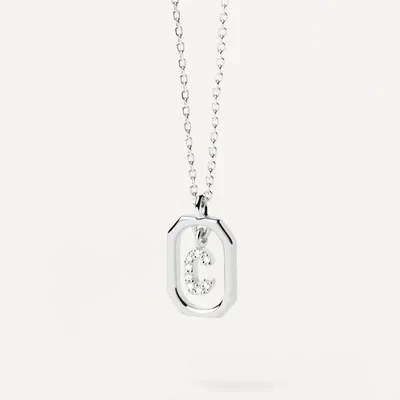 Produktbild von PDPAOLA Halskette MINI LETTERS Sterling silver silber