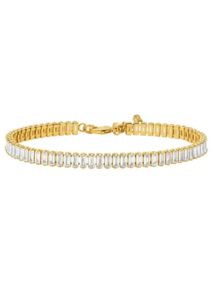 Zdjęcie produktu dla Michael Kors MKJ8415CZ710 Bransoletka damska Mosiądz Złoto biały 18 cm
