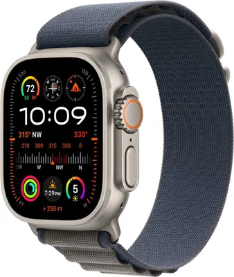 Productafbeelding van Apple Alpine Loop Band voor de Apple Watch | 44/45/46/49 mm - Maat S - Blue