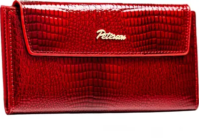 Produktbild von Peterson Portemonnaie aus Leder für Frauen Synad rot One size