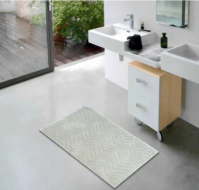 Produktbild von etérea Jacquard Badteppich Baumwolle 50x80 cm