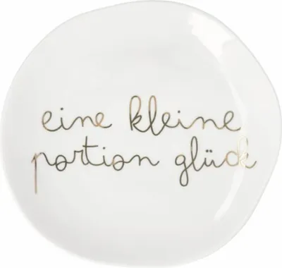 Produktbild von Mix & Match Teller klein "Eine kleine Portion Glück"