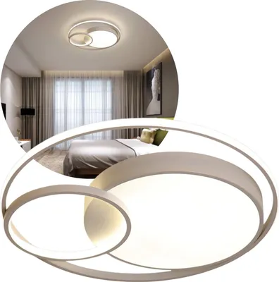 Zdjęcie produktu dla Lampa Sufitowa Led Nowoczesna Platfon Okrągły Salon Sypialnia B.neutralna