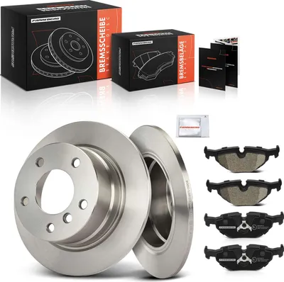 Productafbeelding van Frankberg 2x Remschijven 4x Remblokken Achteras voor BMW